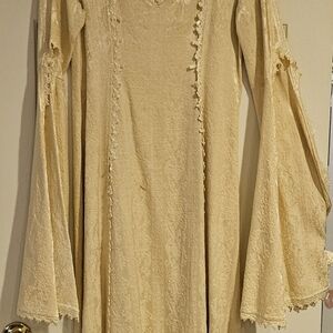 ✨ Vintage Cream Lace Dress – Boho / Renaissance Inspired ✨